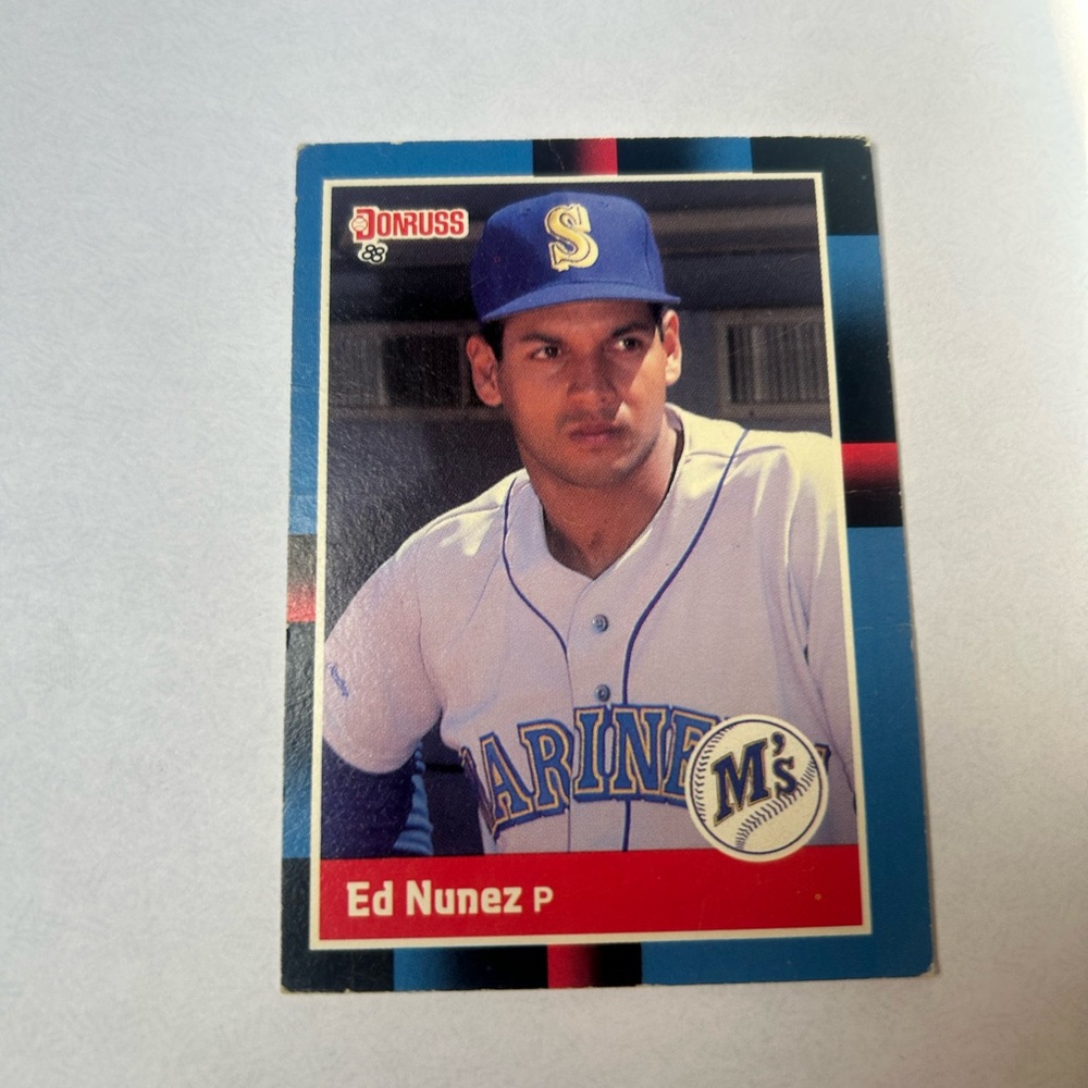 Donruss Baseball Card - Ed Nunez